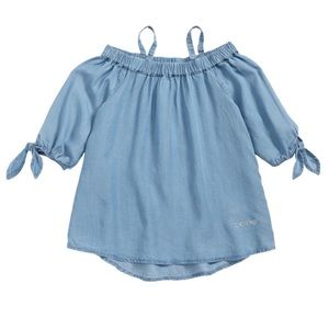 BEBE girls off shoulder top